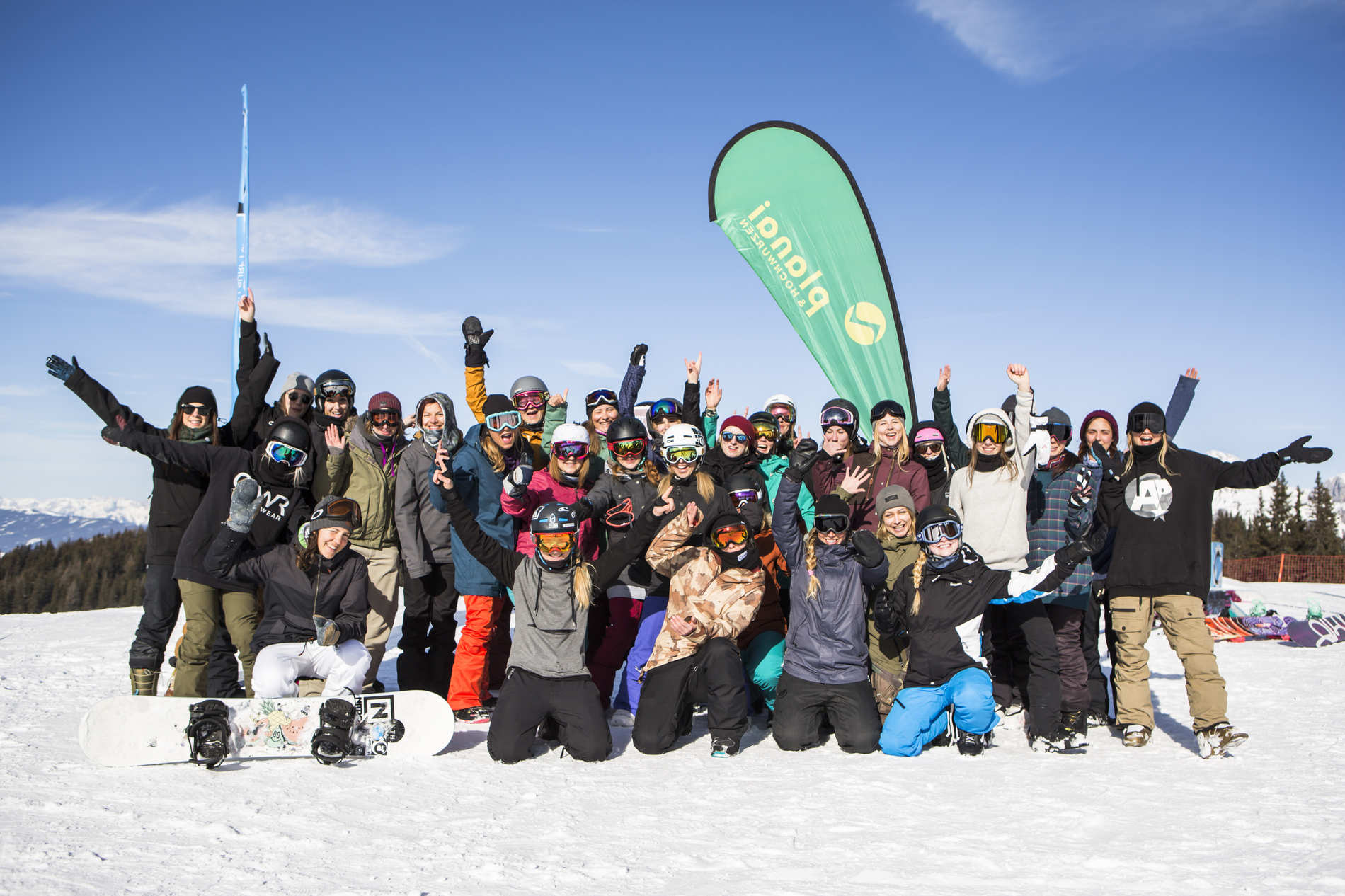 It's awesome to see so many girls shredding