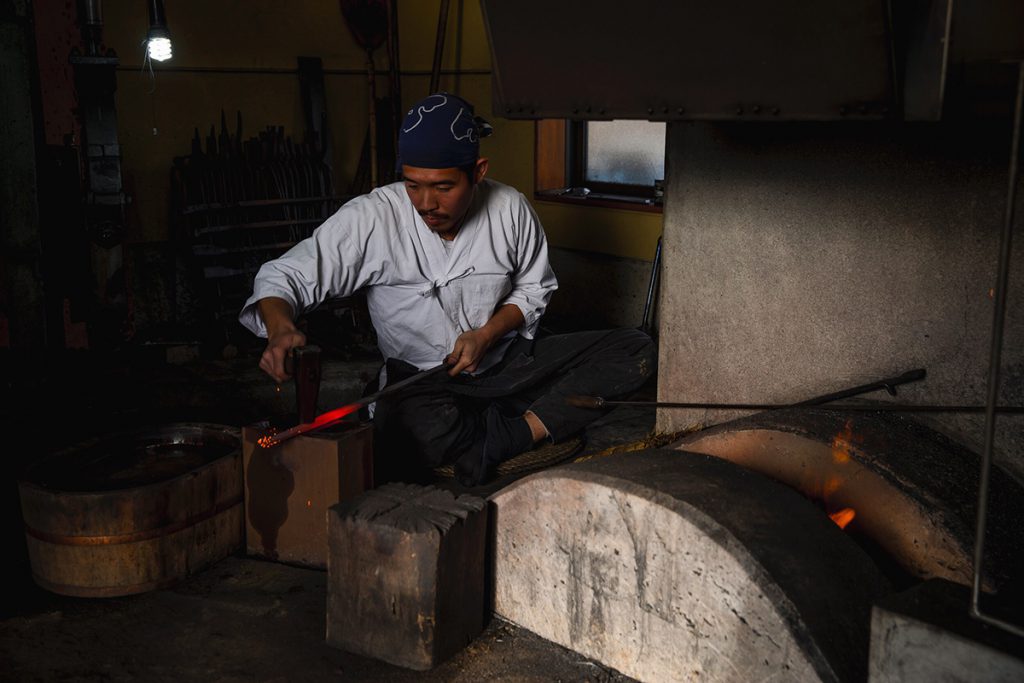 A Japanese swordmaker in his workshop. Photo: Brian Ralph