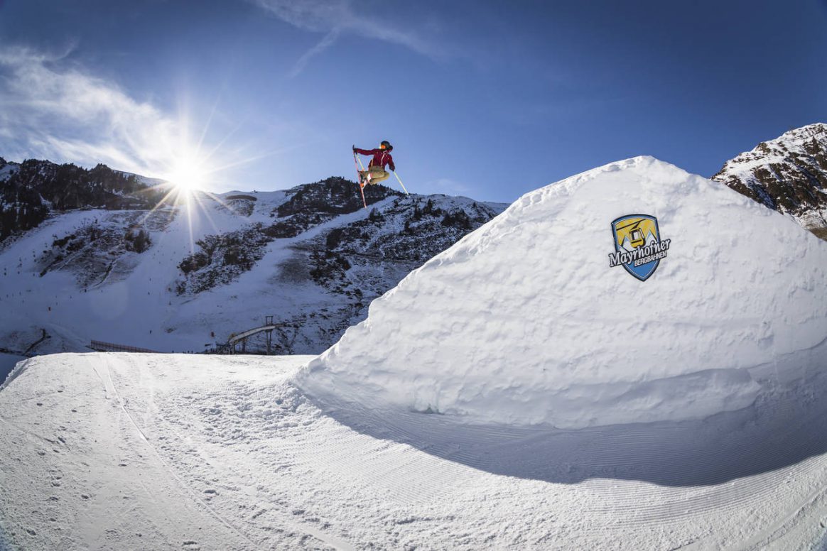 Florian Zebisch getting some airtime at the Vans Penken Park medium kicker line; captured by Roland Haschka