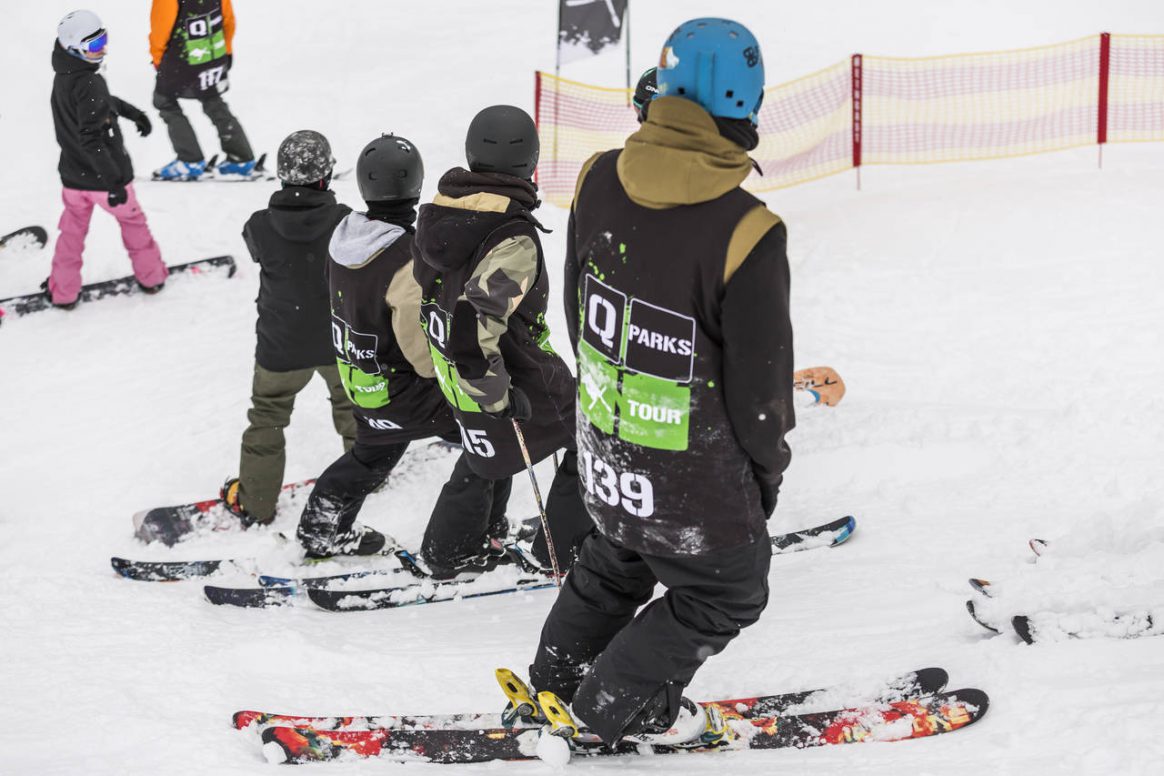 Ready for drop in at the QParks Freeski Tour Sick Trick Tour Open at Snowpark Kitzbühel?