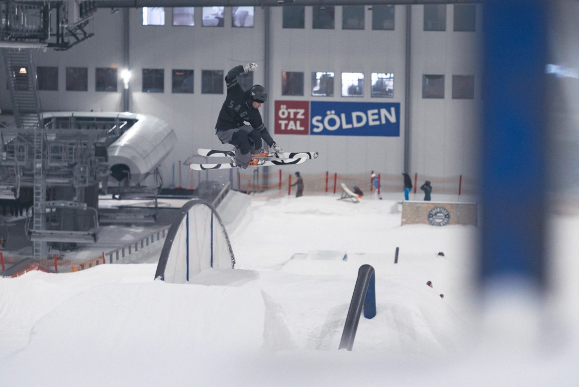 Severin Guggemoos also made the trip up north to Snow Park Bispingen for some cold indoor skiing