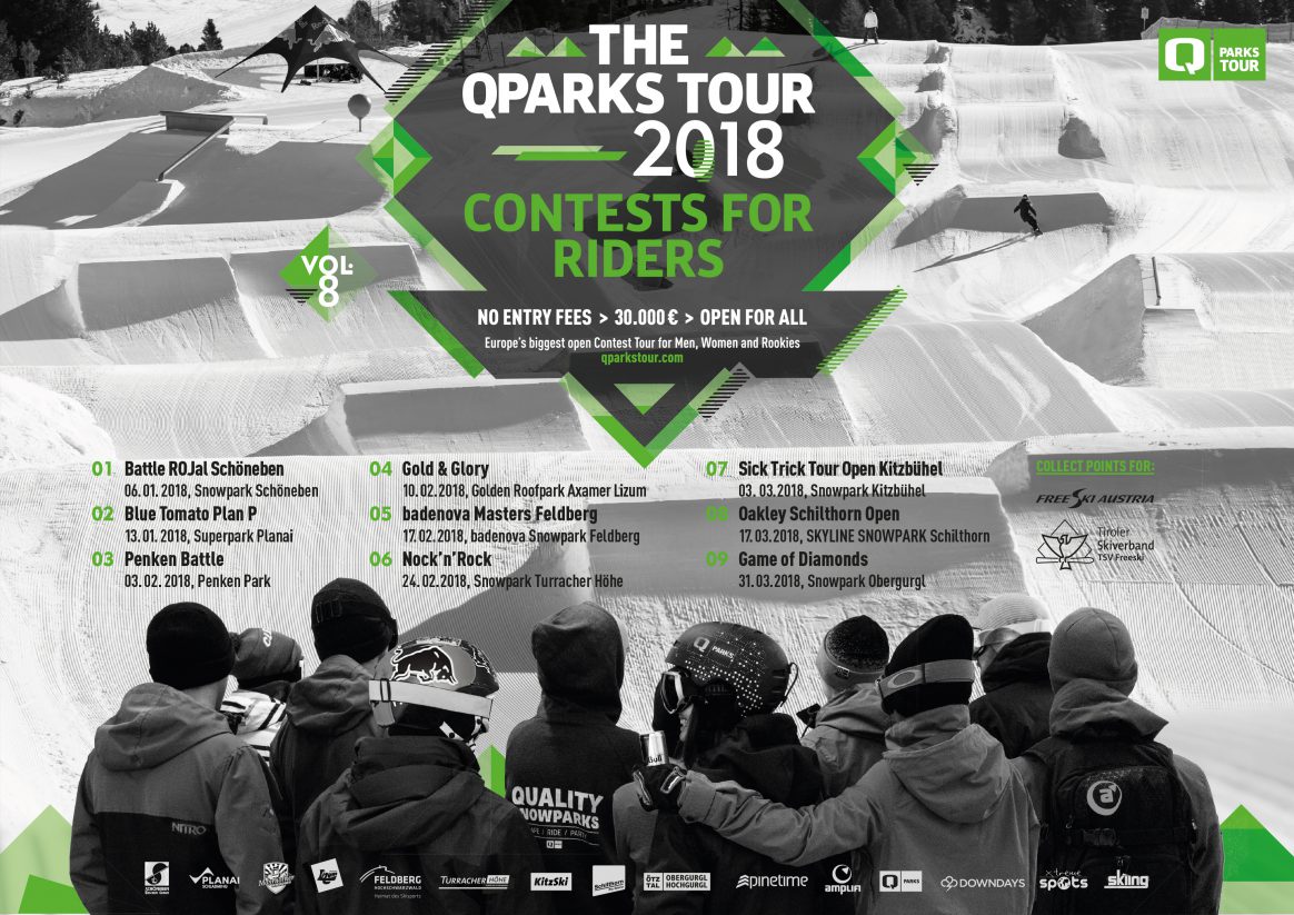 The QParks Freeski Tour is back for the 2018 season. Check all the date right here