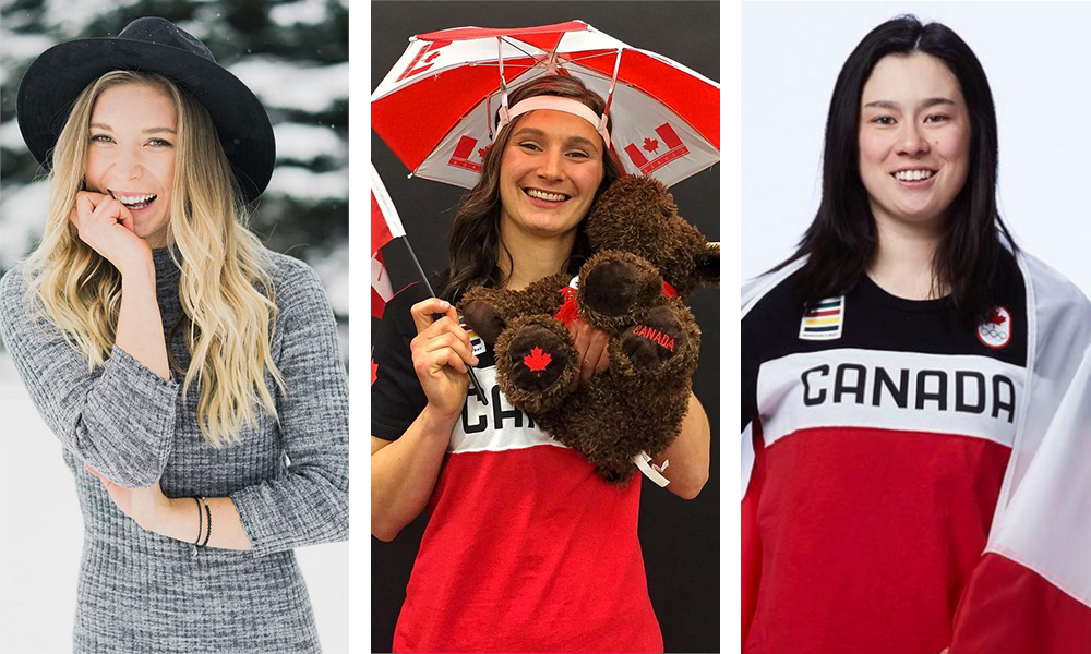 Canadian Women Ski slopestyle team