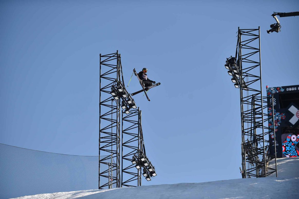 Lara Wolf competes in Womens Ski Big Air at X Games Norway 2018 in Oslo.