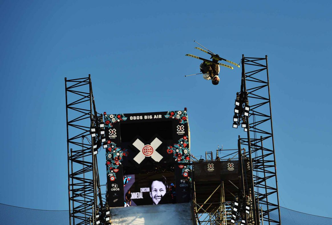 Christian Nummedal goes big at the mens Ski Big Air contest at X Games Norway.