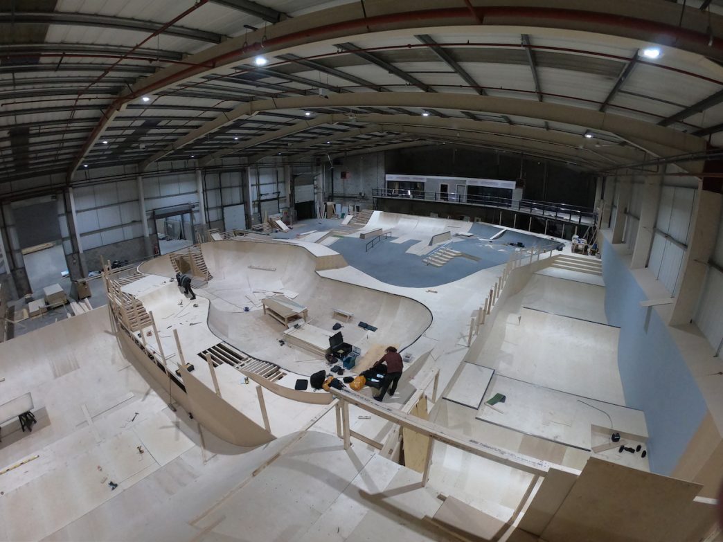 Construction nearing completion on the first Graystone Action Sports Academy in Manchester