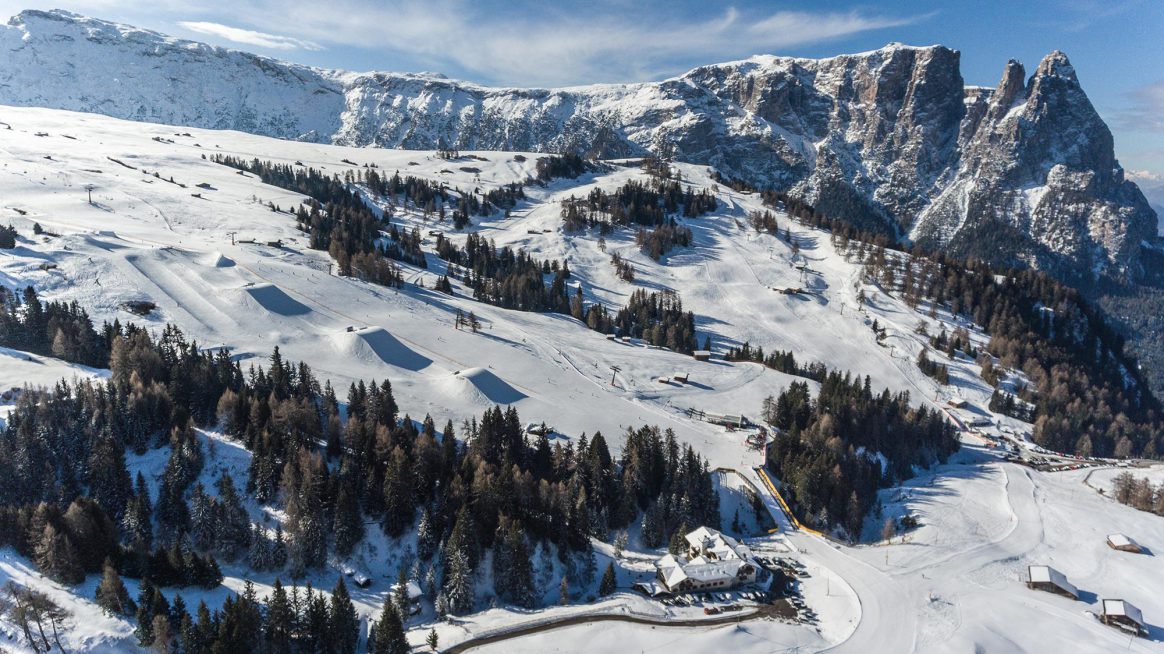 Snowpark Seiser Alm, voted one of Europe's best snowparks in 2018
