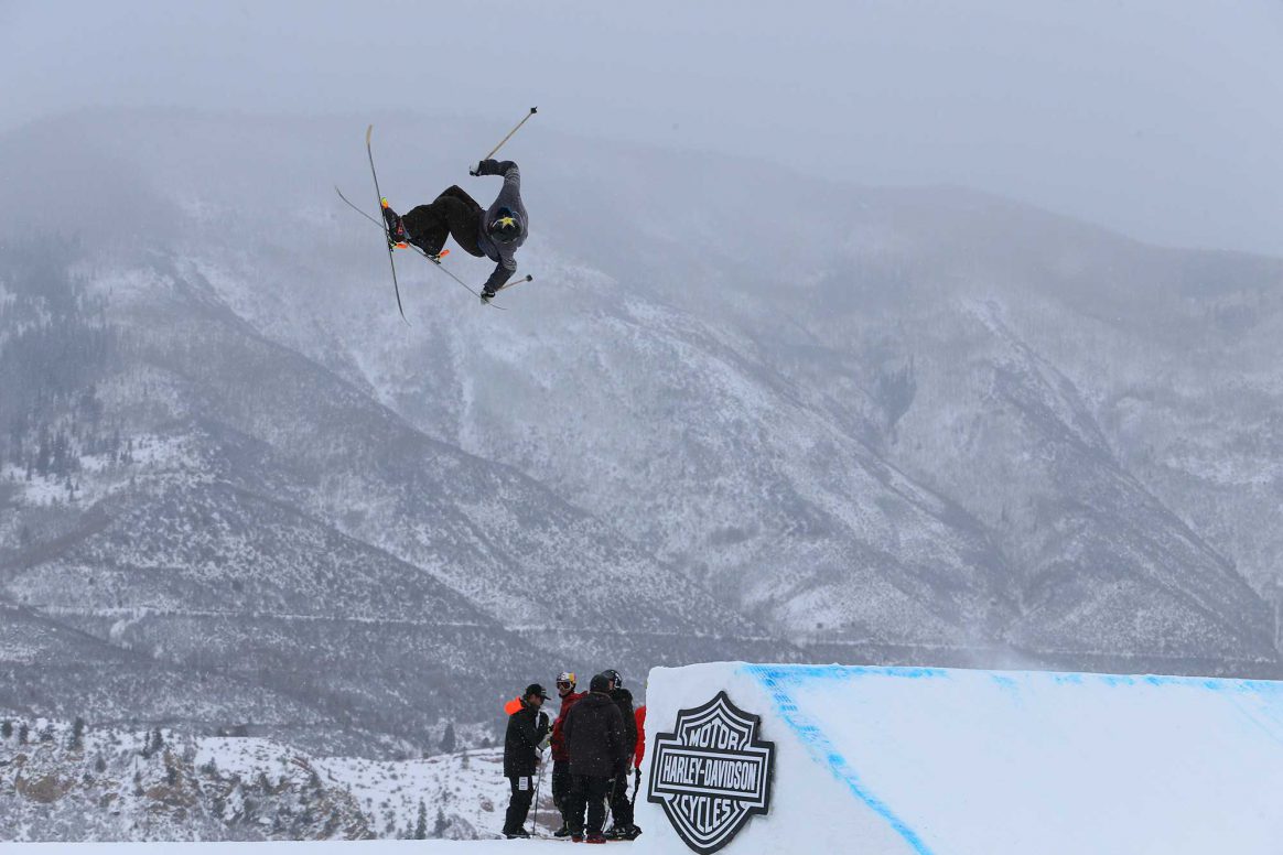 Alex Hall competes in the 2019 Winter X Games Slopestyle in Aspen, Colorado.