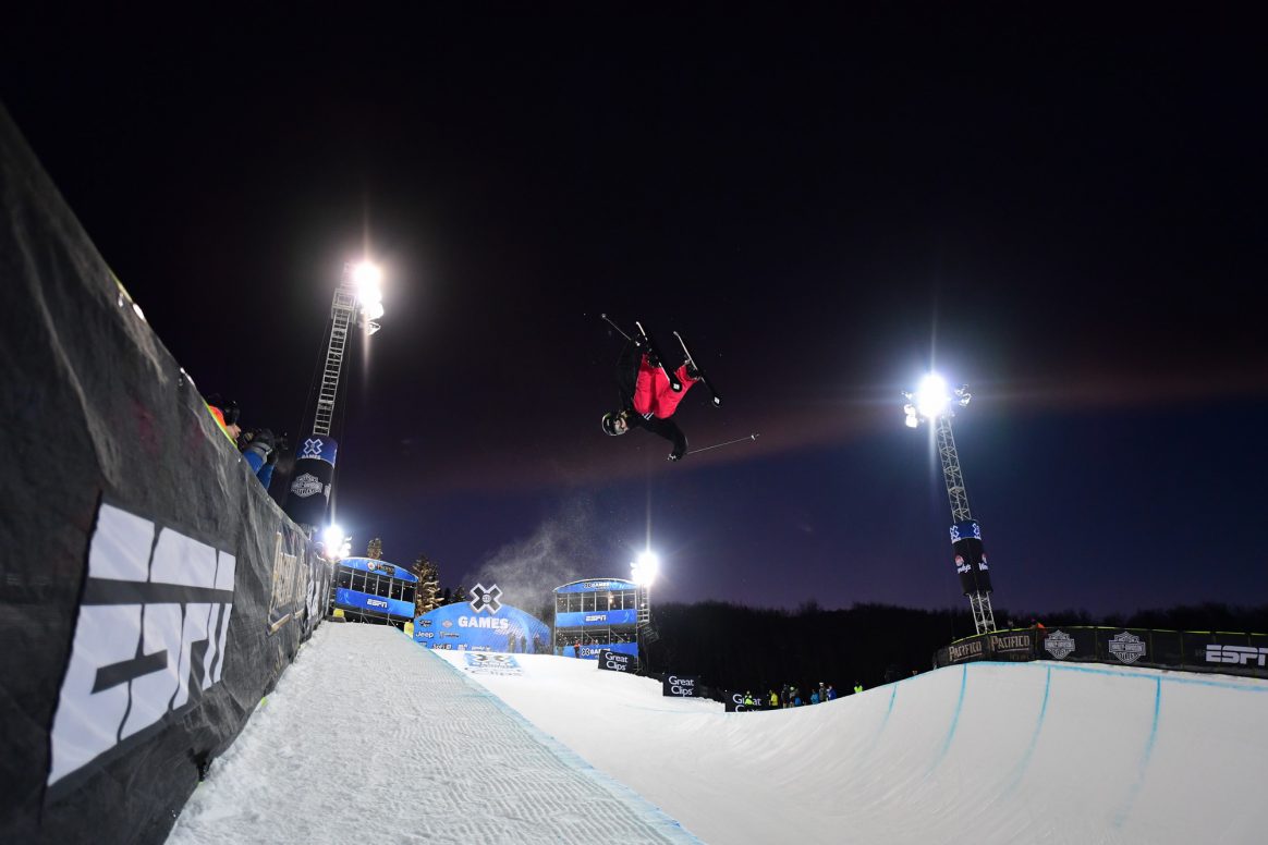Aspen, CO - January 24, 2019 - Buttermilk Mountain: Ayana Onozuka competing in Women's Ski SuperPipe during X Games Aspen 2019 (Photo by Phil Ellsworth / ESPN Images)   p.p1 {margin: 0.0px 0.0px 0.0px 0.0px; font: 8.5px Helvetica}