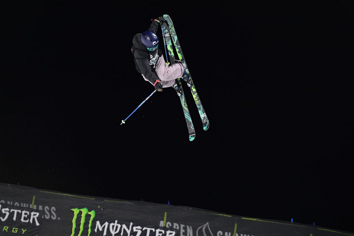 Rachael Karker competes in Women's Ski Superpipe at the 2021 Winter X Games in Aspen, Colorado.