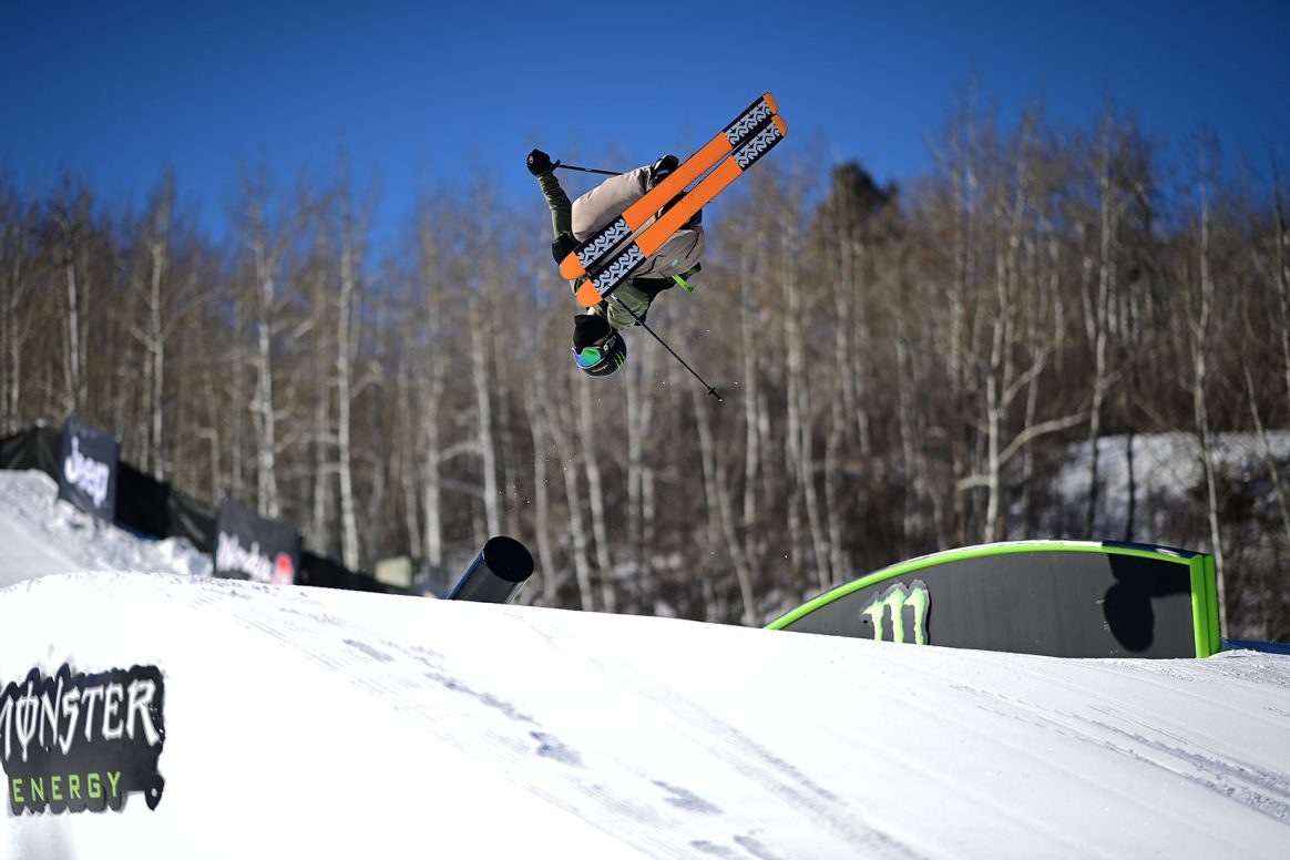 Ferdinand Dahl competes in Men's Ski Slopestyle at the 2021 Winter X Games in Aspen, Colorado.
