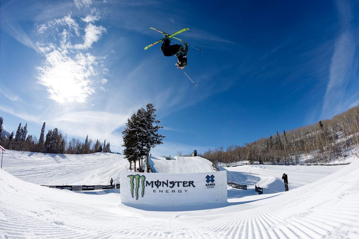 Nick Goepper competes in Men's Ski Slopestyle at the 2021 Winter X Games in Aspen, Colorado.