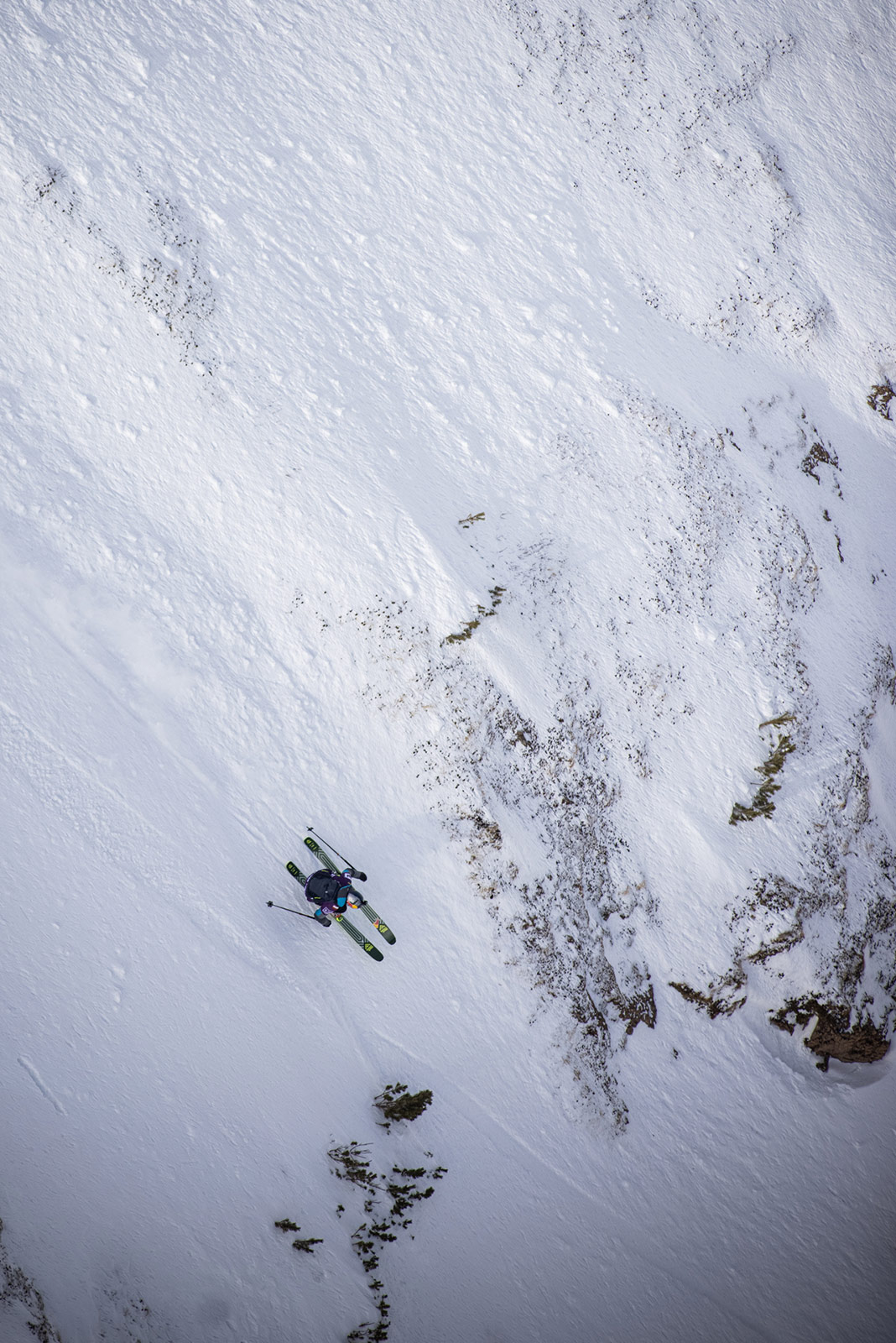 Kristofer Turdell at the Freeride World Tour 2021 event in Fieberbrunn, Austria.