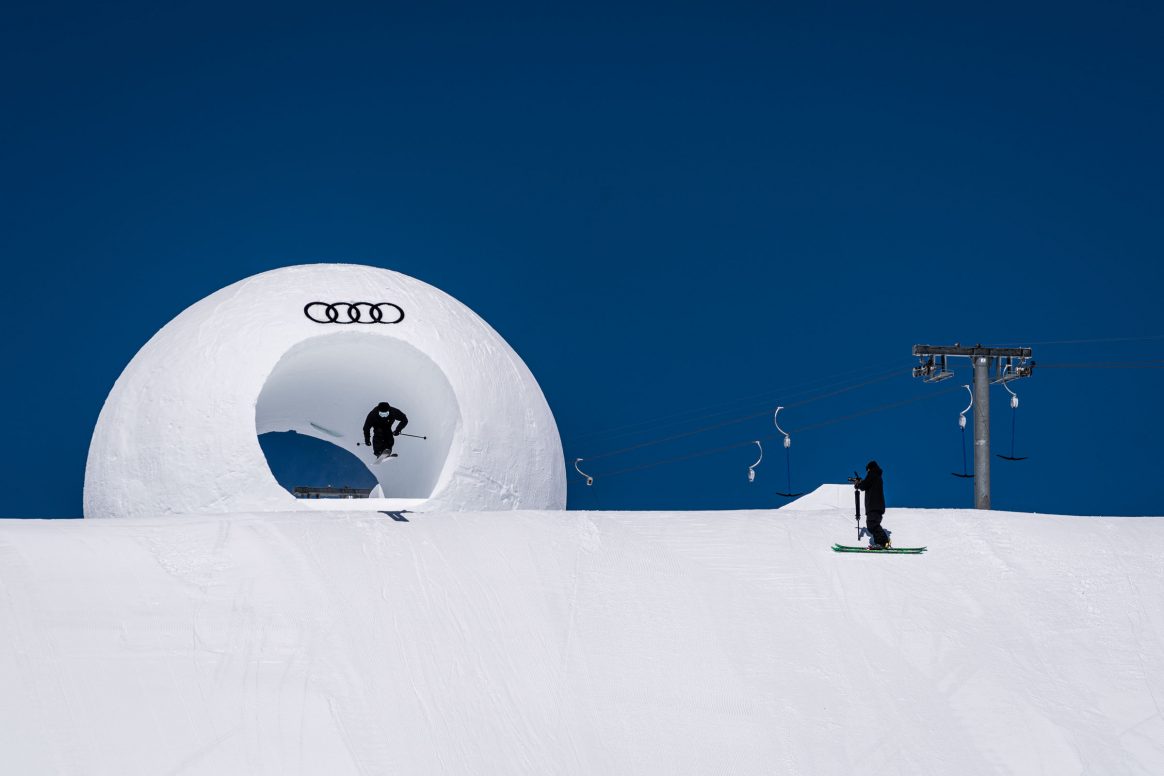 Candide Thovex at the 2021 Audi Nines in Crans-Montana, Switzerland
