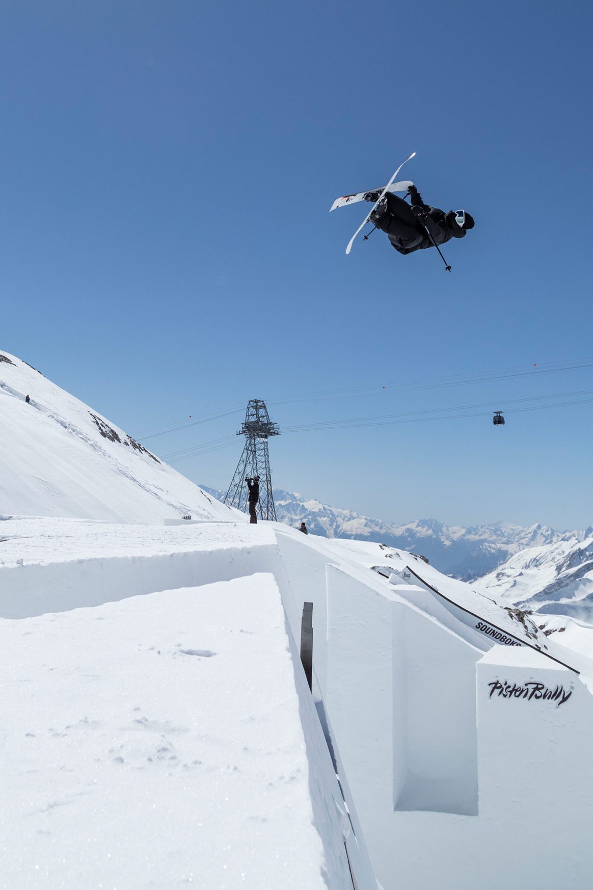 Candide Thovex at the 2021 Audi Nines in Crans-Montana, Switzerland