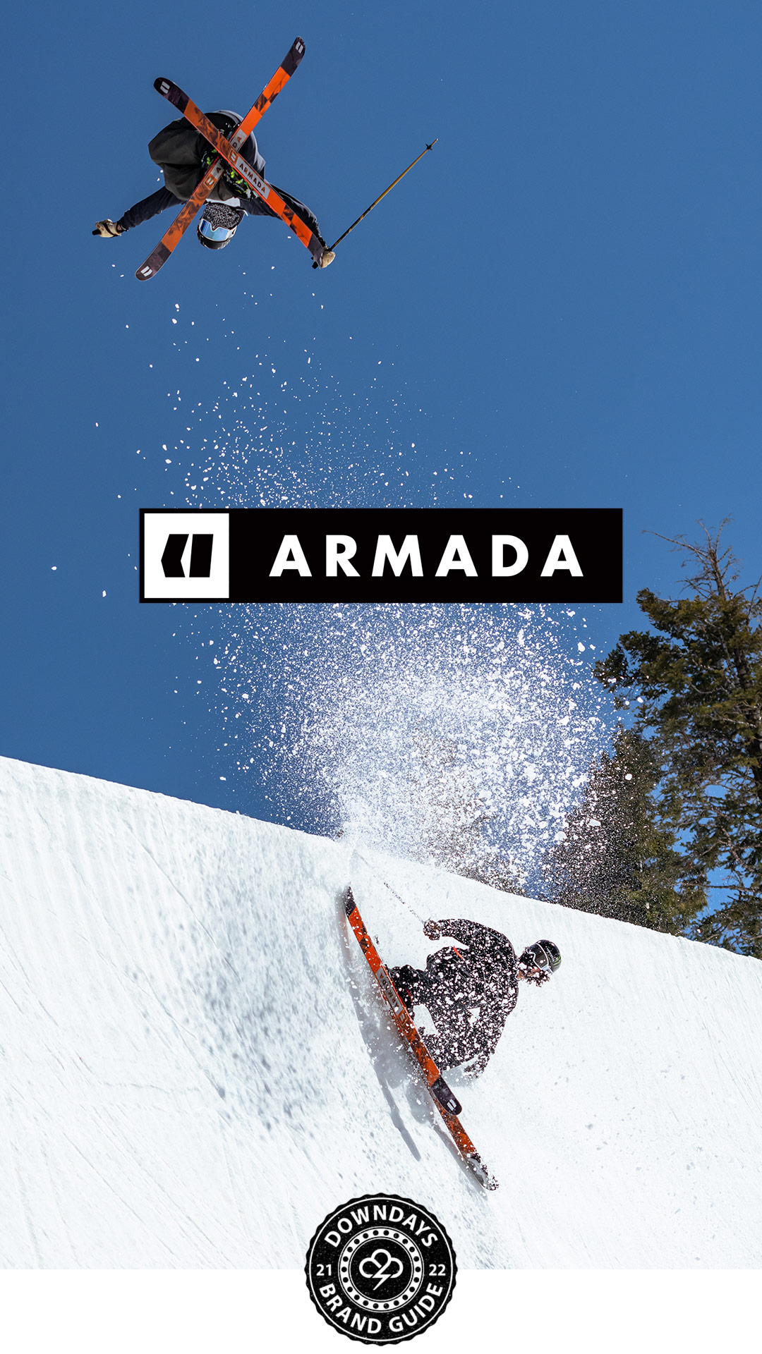 Armada Skis Mobile Header, Downdays 2021/2022 Brand Guide