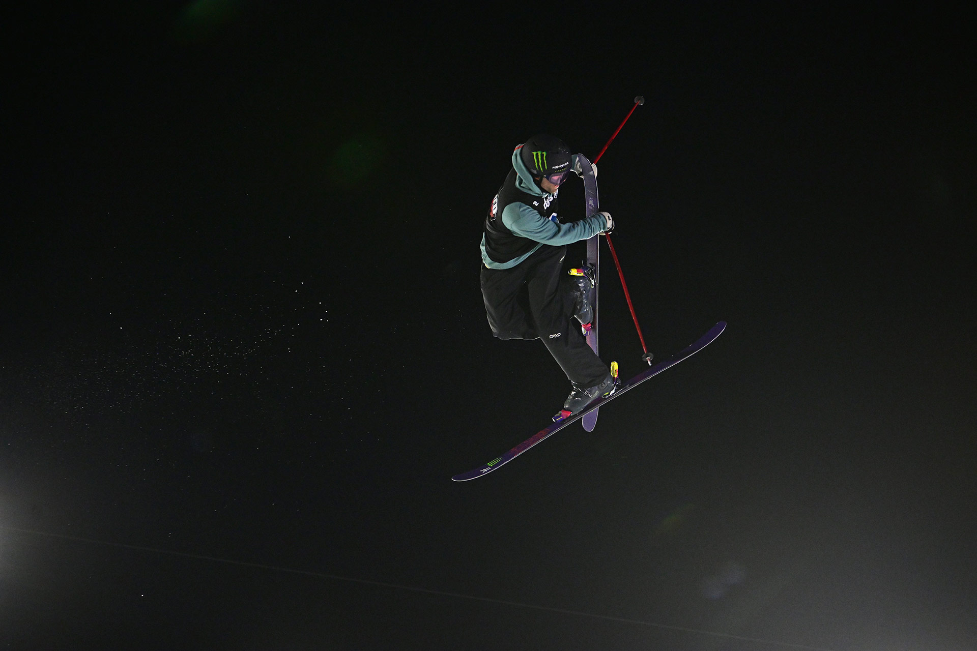 Alex Hall competes at the 2022 X Games Mens Ski Big Air