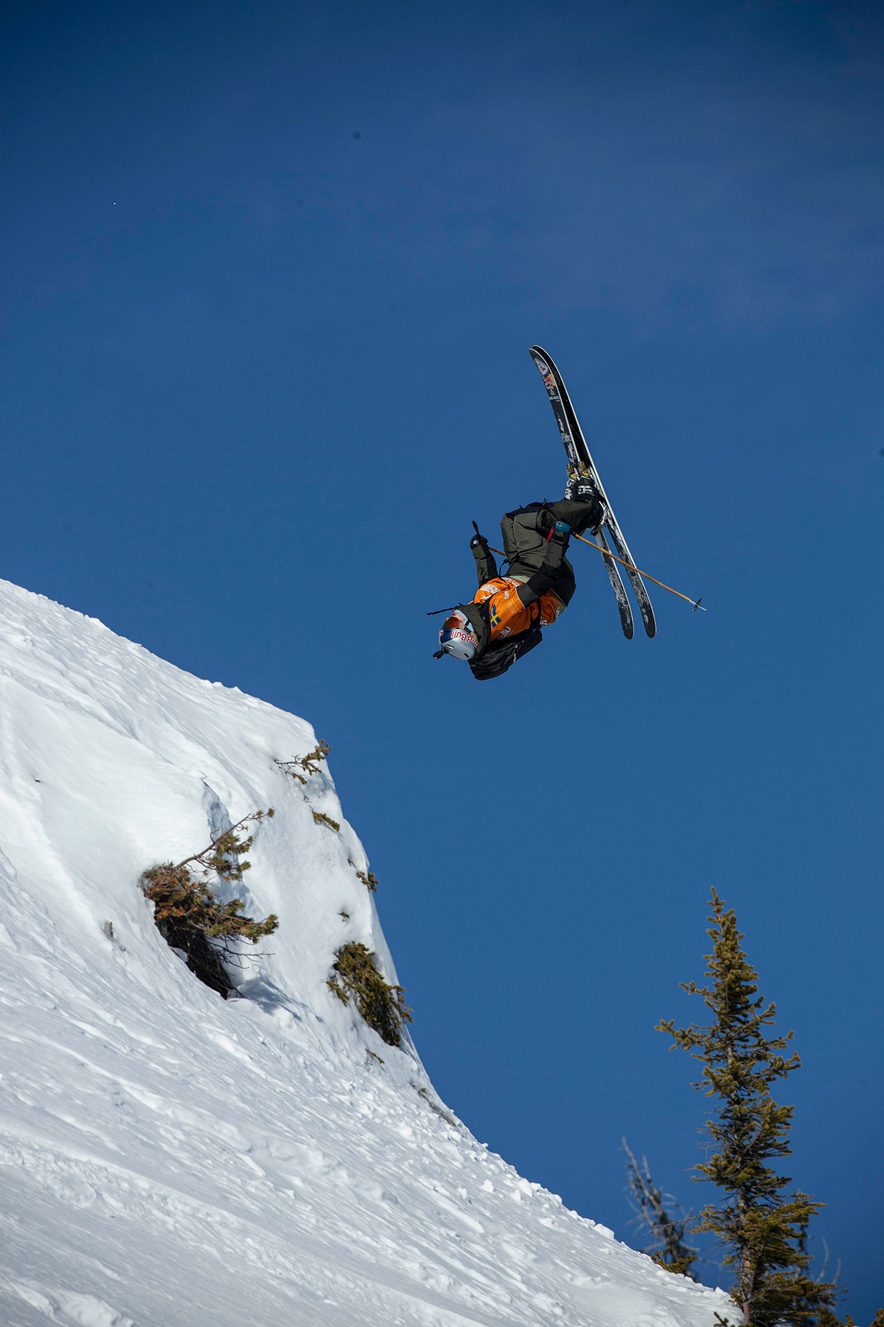 Max Palm at the 2022 Freeride World Tour stop in Kicking Horse, Canada