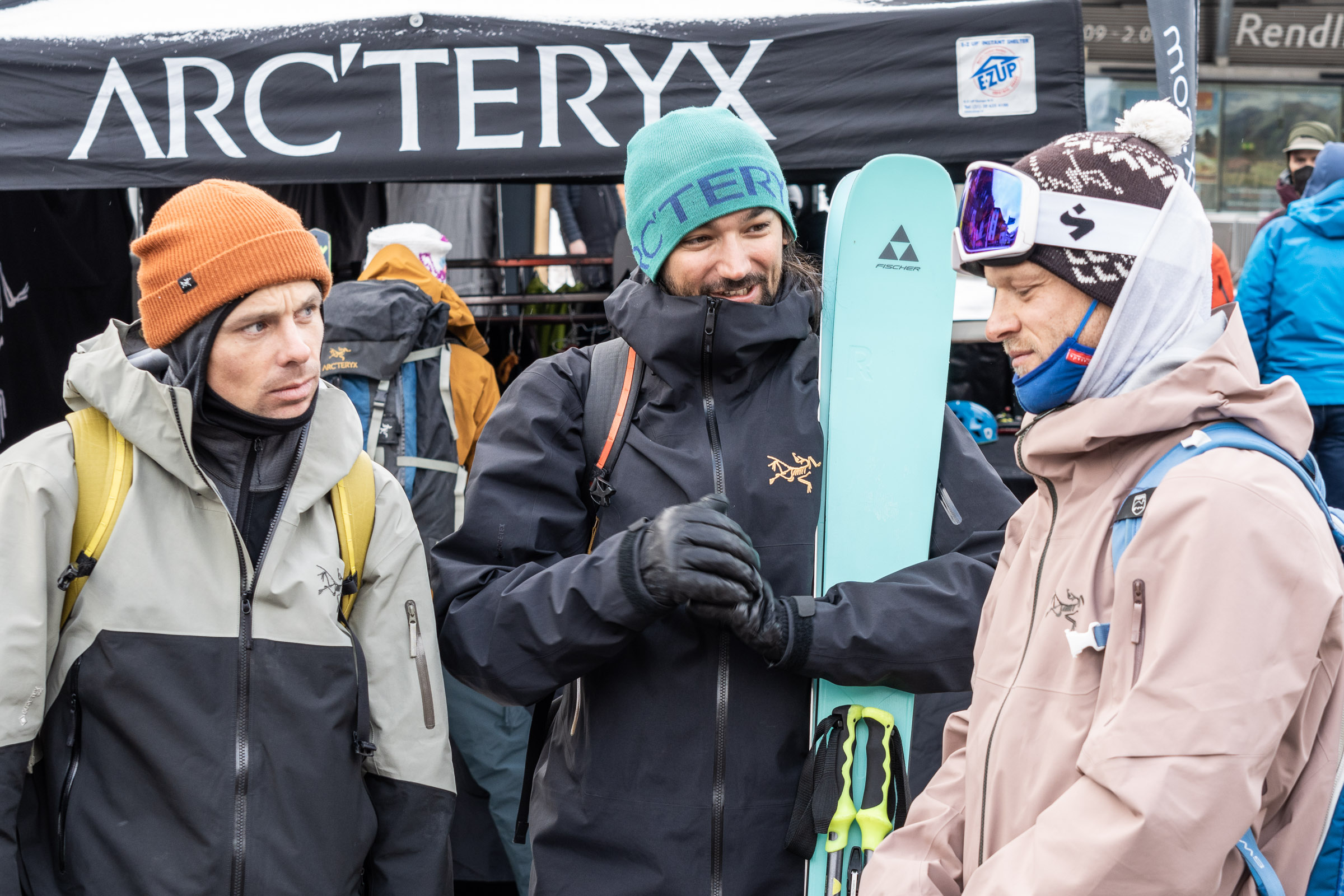 Guides and athletes at the Arc'Teryx Academy Freeride Edition in St. Anton am Arlberg