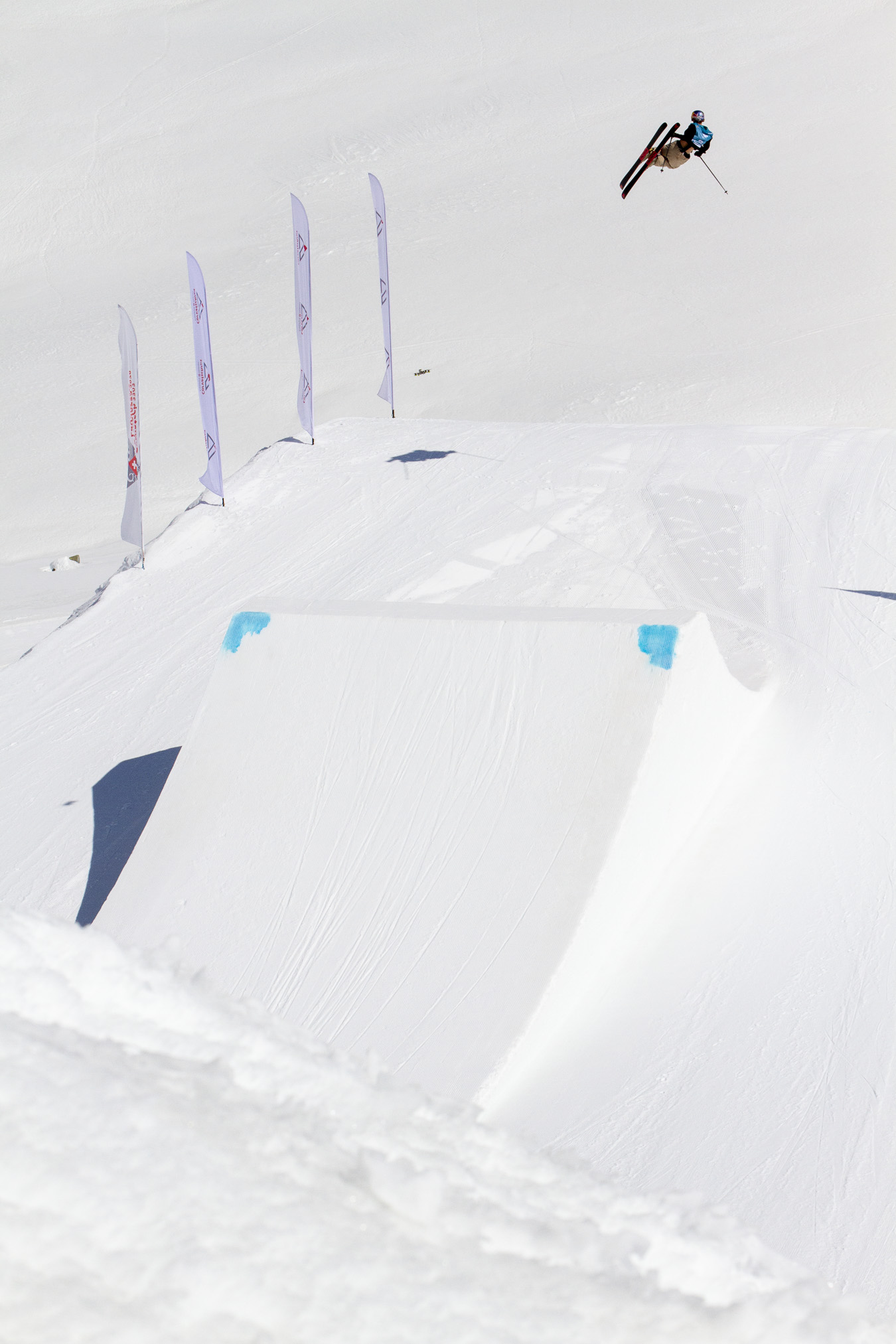 Mac Forehand at the 2022 Freeski World Cup slopestyle in Corvatsch