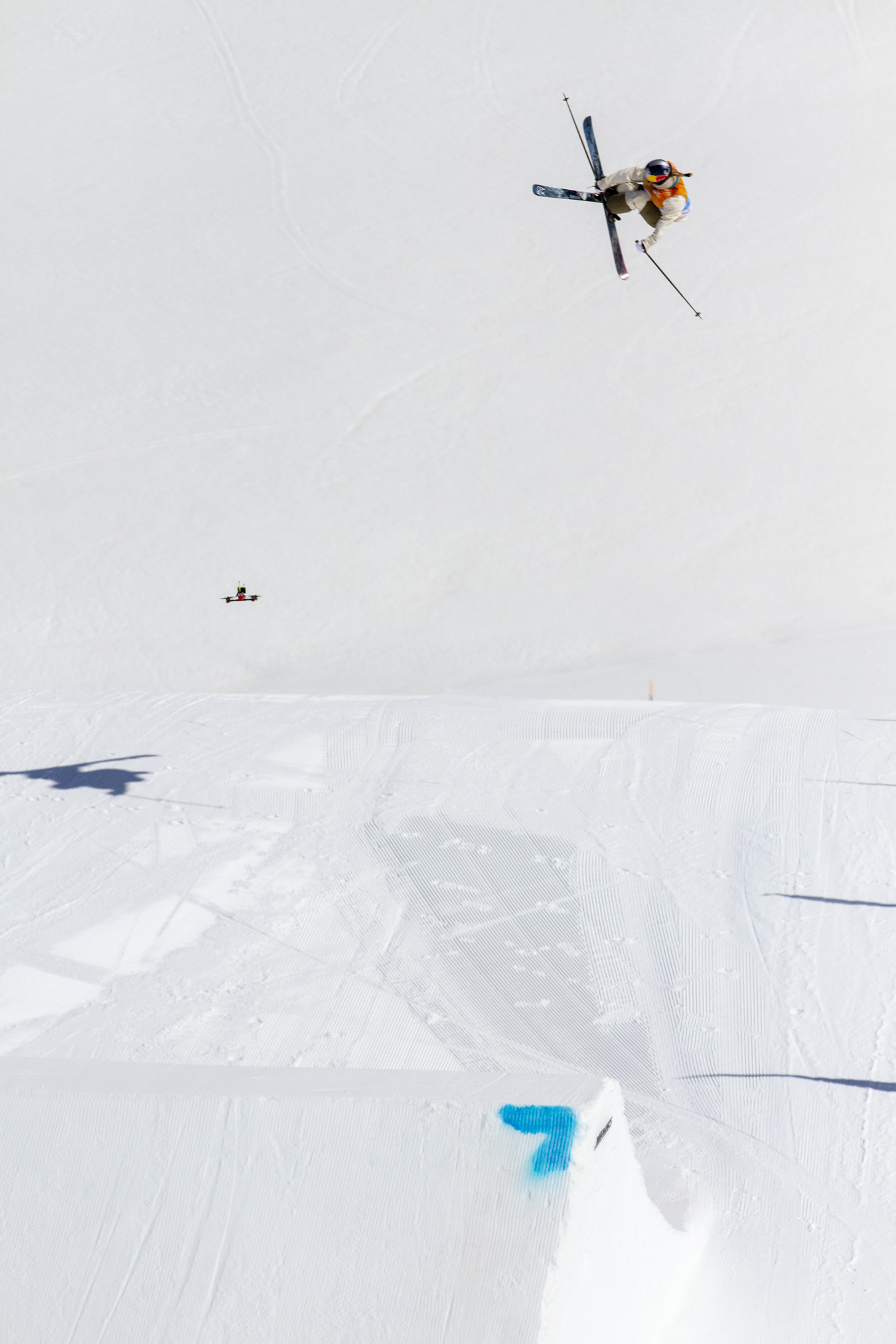Tess Ledeux at the World Cup slopestyle in Corvatsch, Switzerland