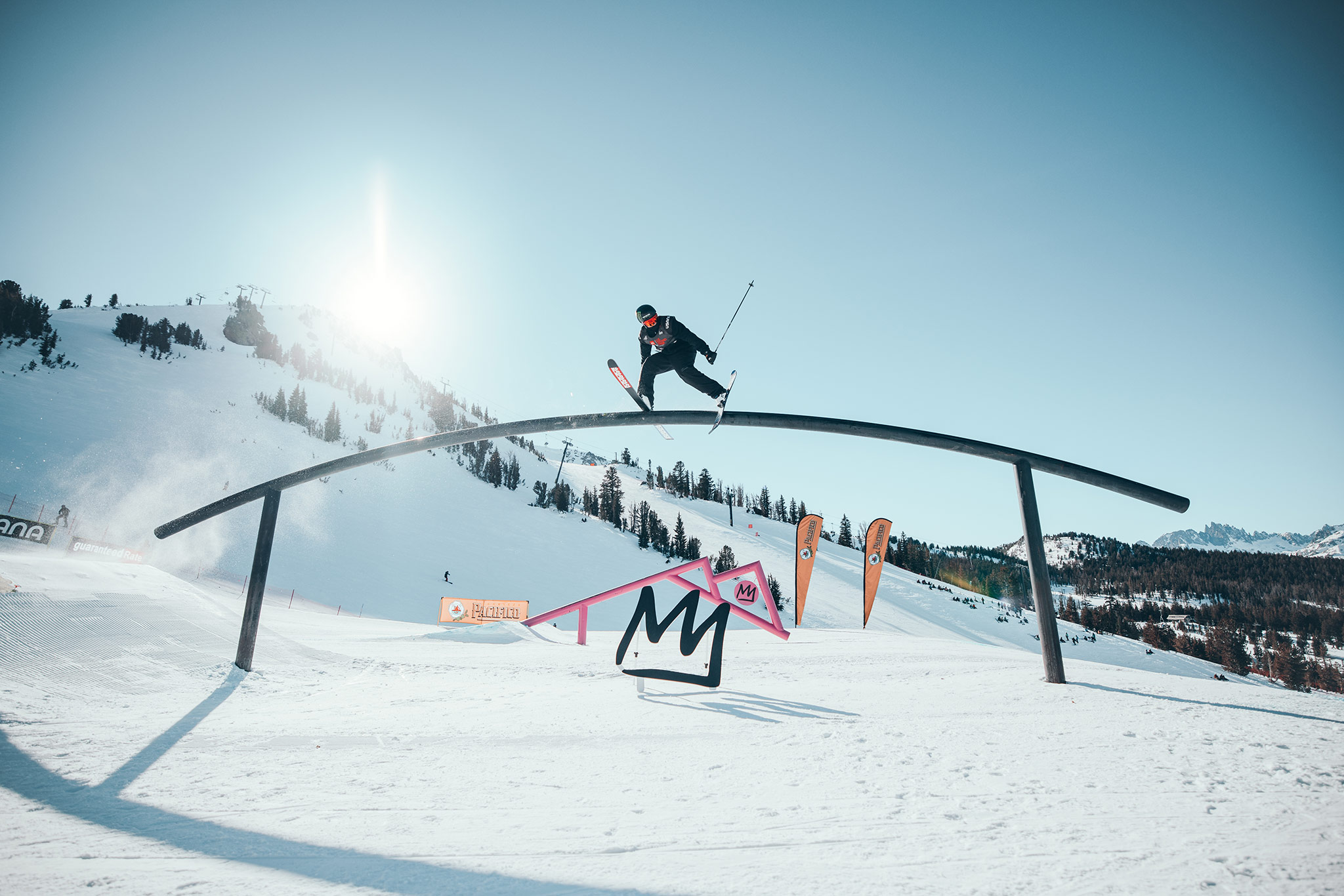 Colby Stevenson at the 2022 US Grand Prix Slopestyle in Mammoth Mountain, California