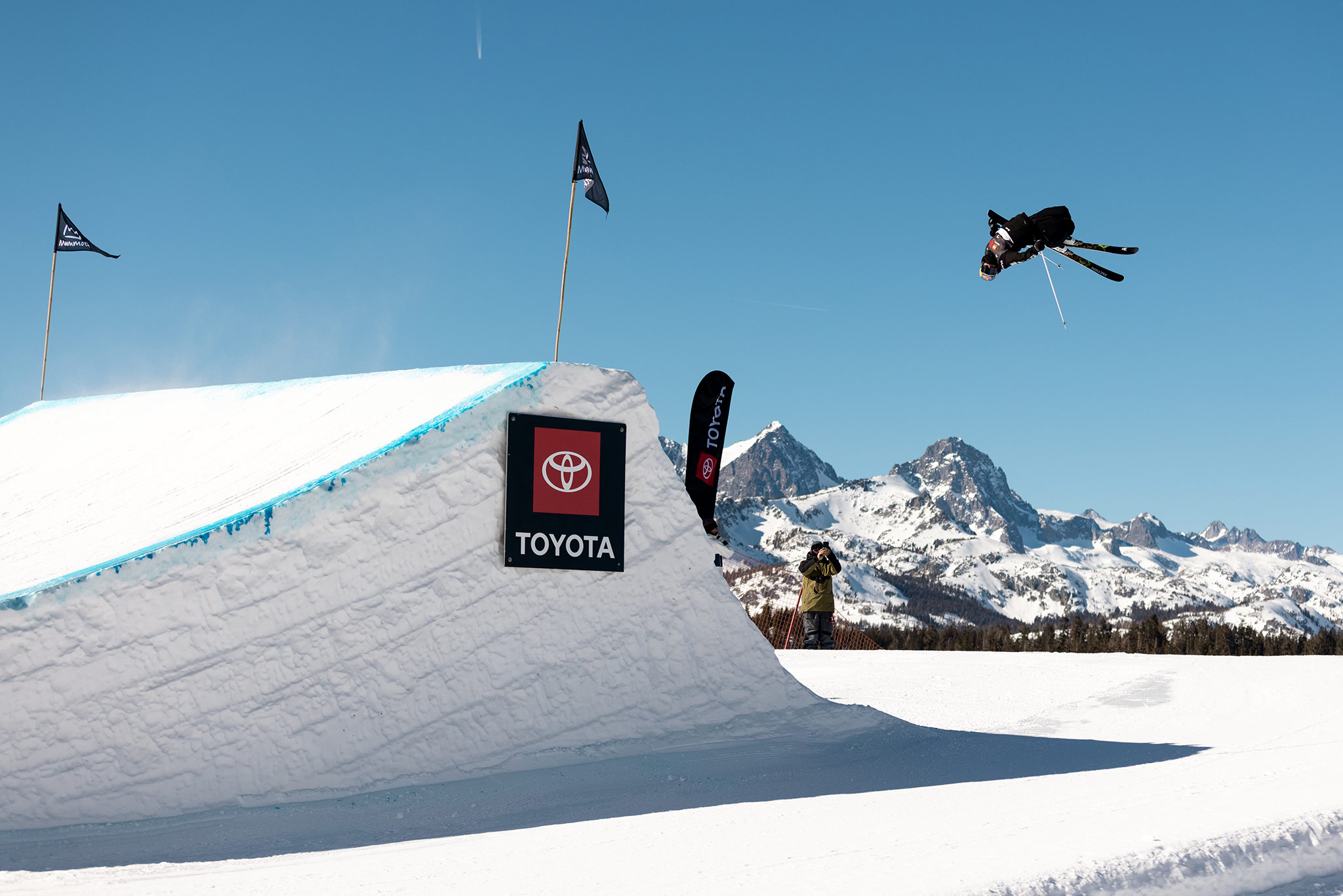 Mac Forehand at the 2022 US Grand Prix Slopestyle in Mammoth Mountain, California