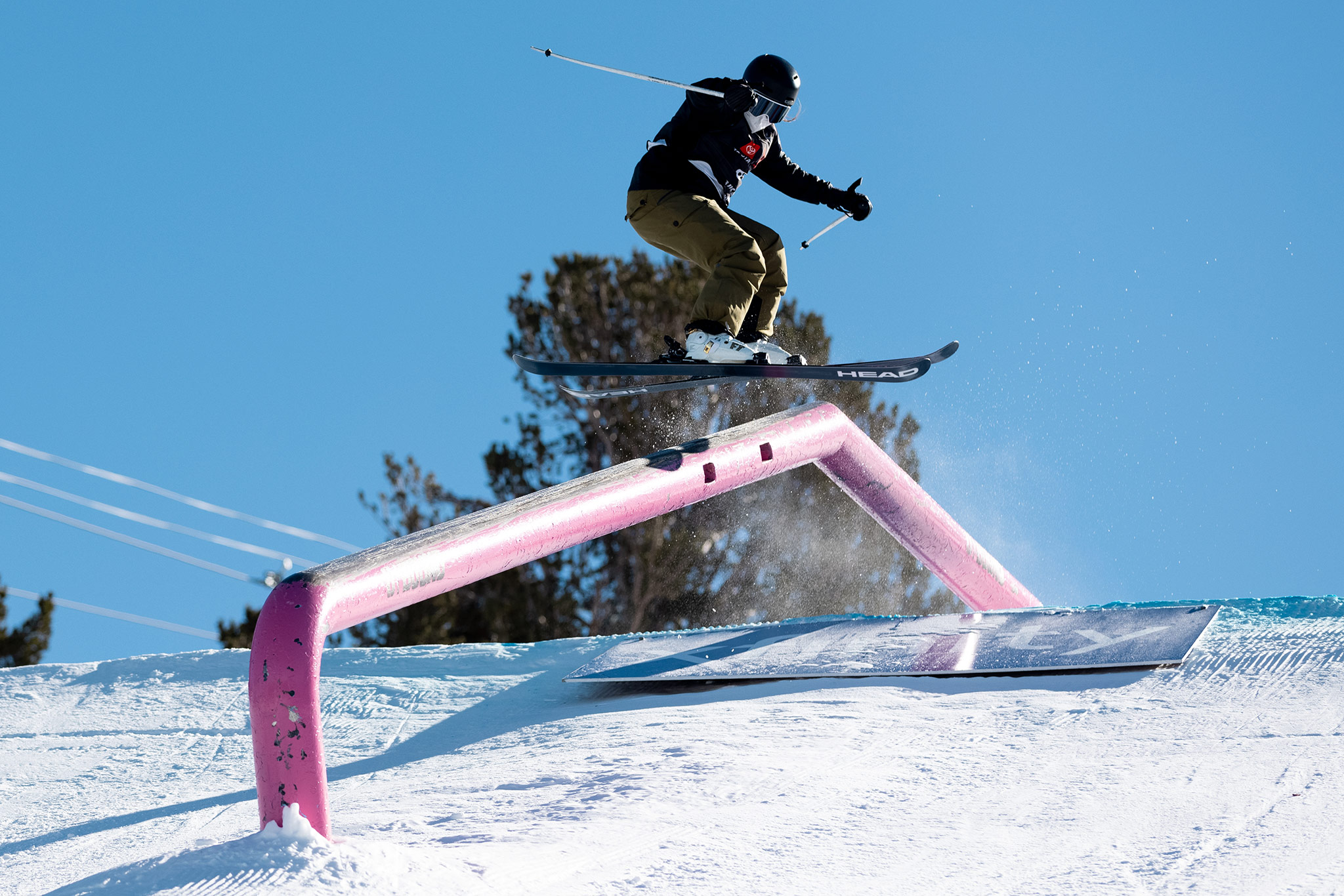 Marin Hamill at the 2022 US Grand Prix Slopestyle in Mammoth Mountain, California